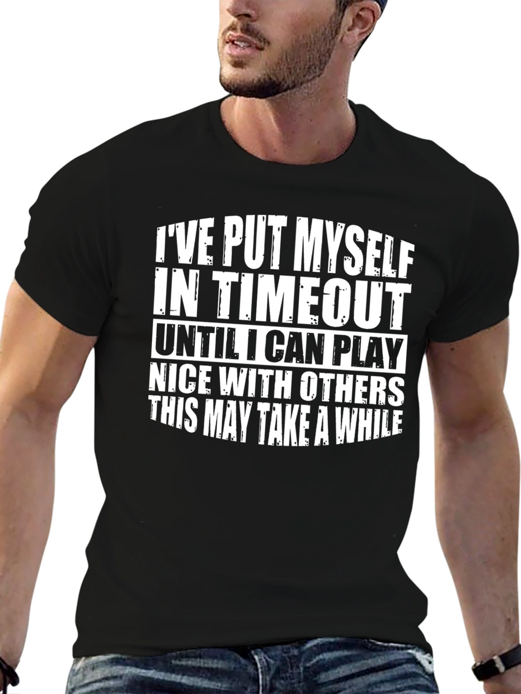 Funny Time Out Graphic T-Shirt