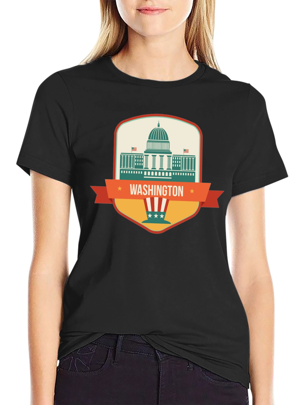 Washington DC Graphic Tee - Patriotic Design