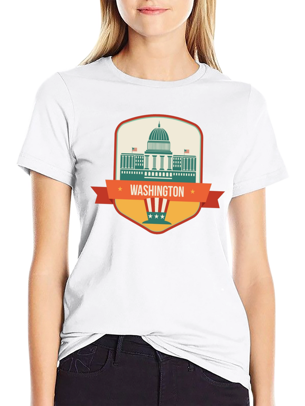 Washington DC Graphic Tee - Patriotic Design