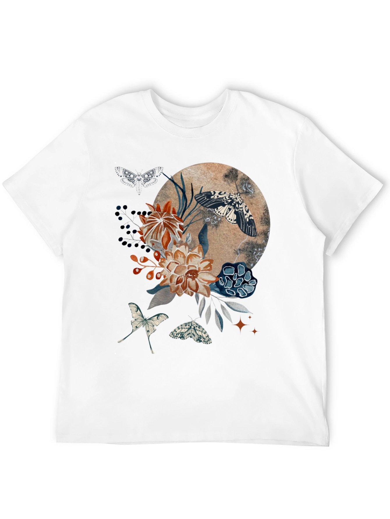 Floral Moth Graphic Tee