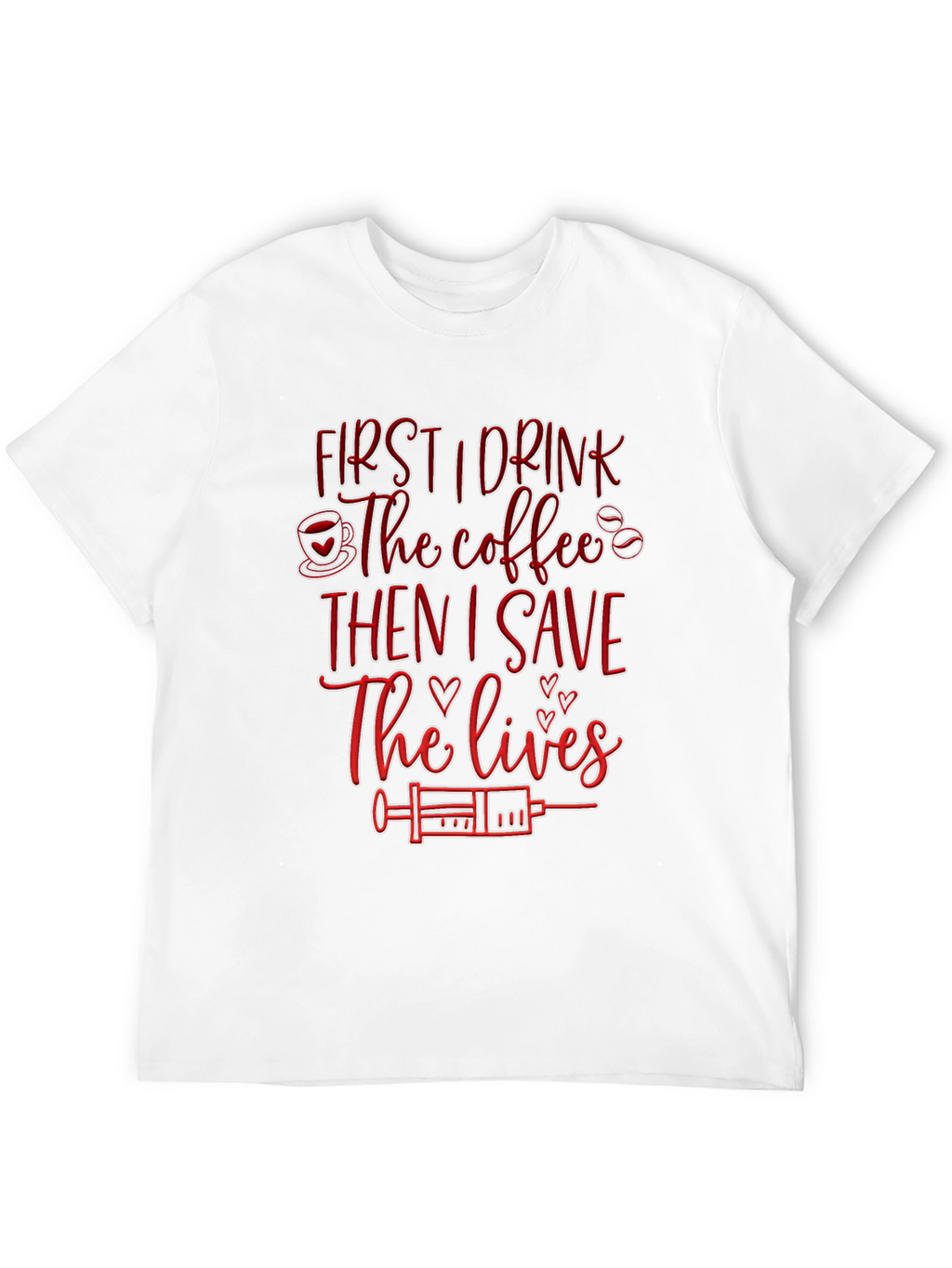 Nurse Coffee Save Lives Black T-Shirt