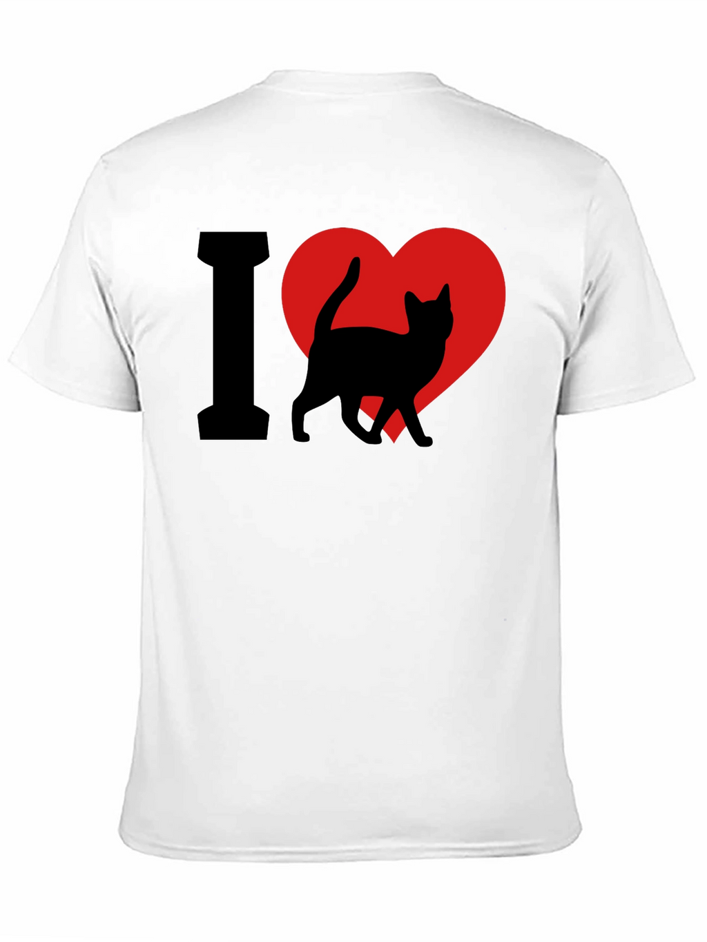 I Heart Cats T-Shirt - Black Cat Lover Tee