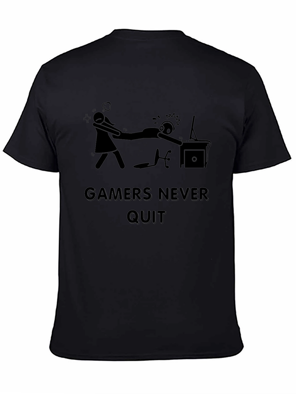 Gamers Never Quit T-Shirt - Funny Gaming Tee