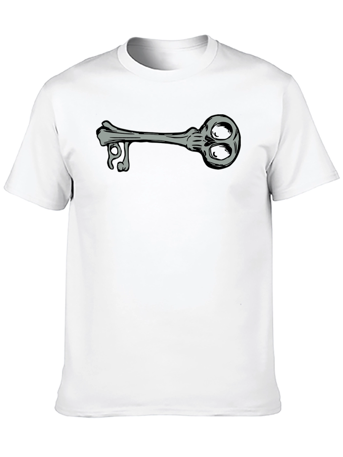 Skeleton Key Graphic Tee - Unisex Black T-Shirt