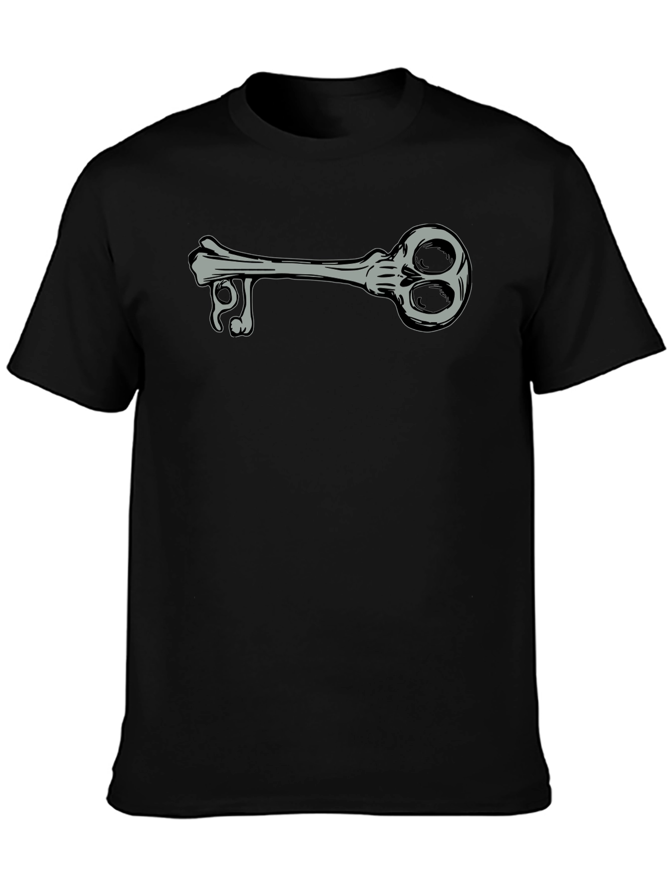 Skeleton Key Graphic Tee - Unisex Black T-Shirt