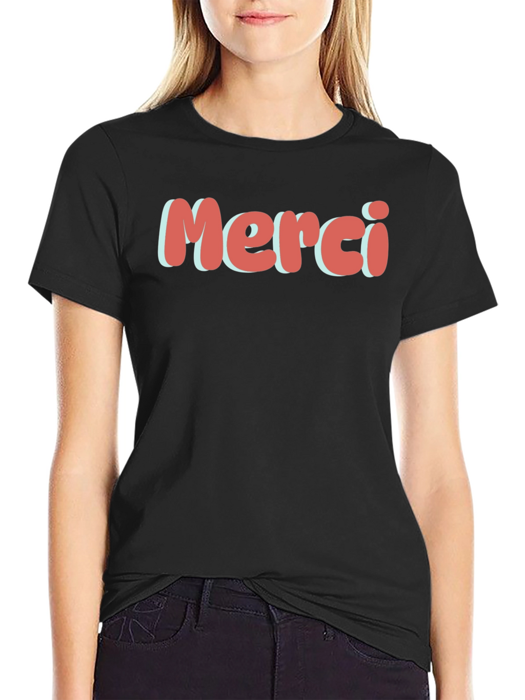 Merci Graphic Tee - Stylish Casual Wear