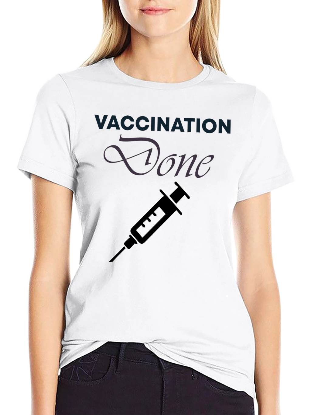 Vaccination Done Graphic Tee - Get Vaccinated