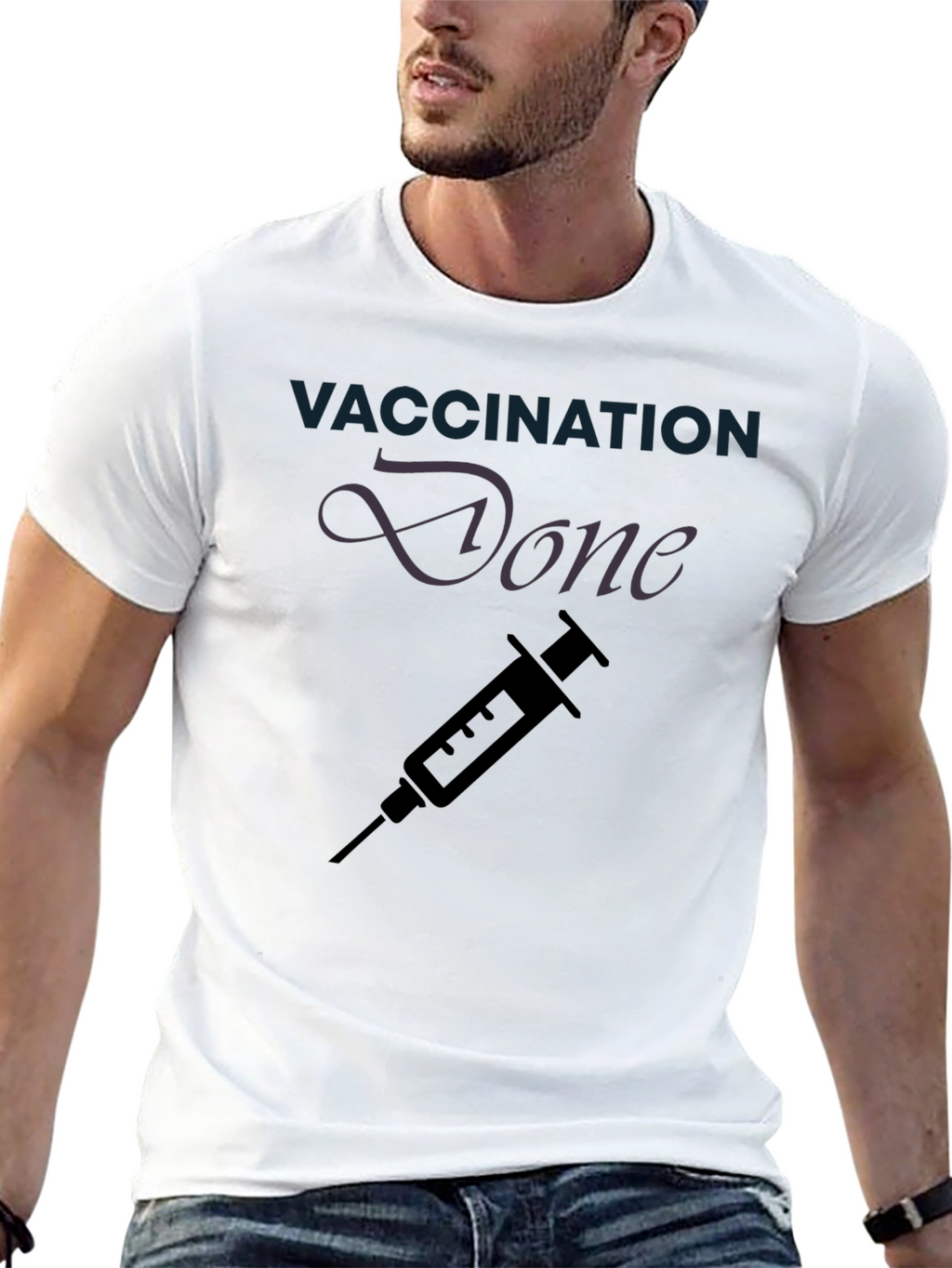 Vaccination Done Graphic Tee - Get Vaccinated