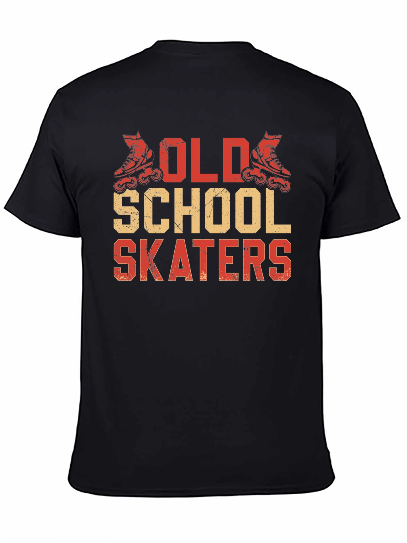 Old School Skaters Graphic Tee - Retro Roller Skating Shirt