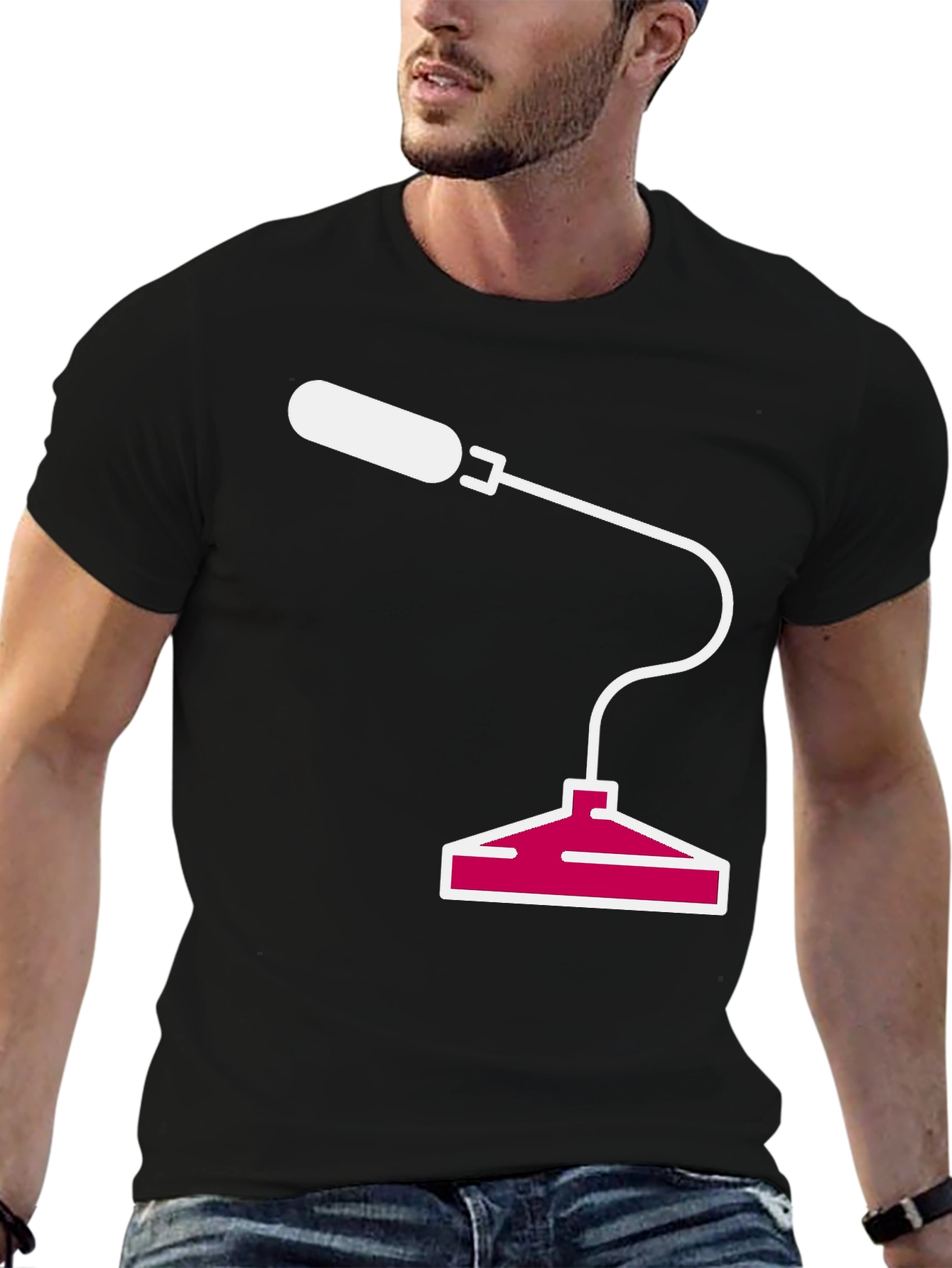 Abstract Microphone Graphic Tee