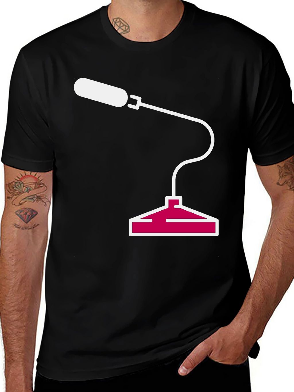 Abstract Microphone Graphic Tee