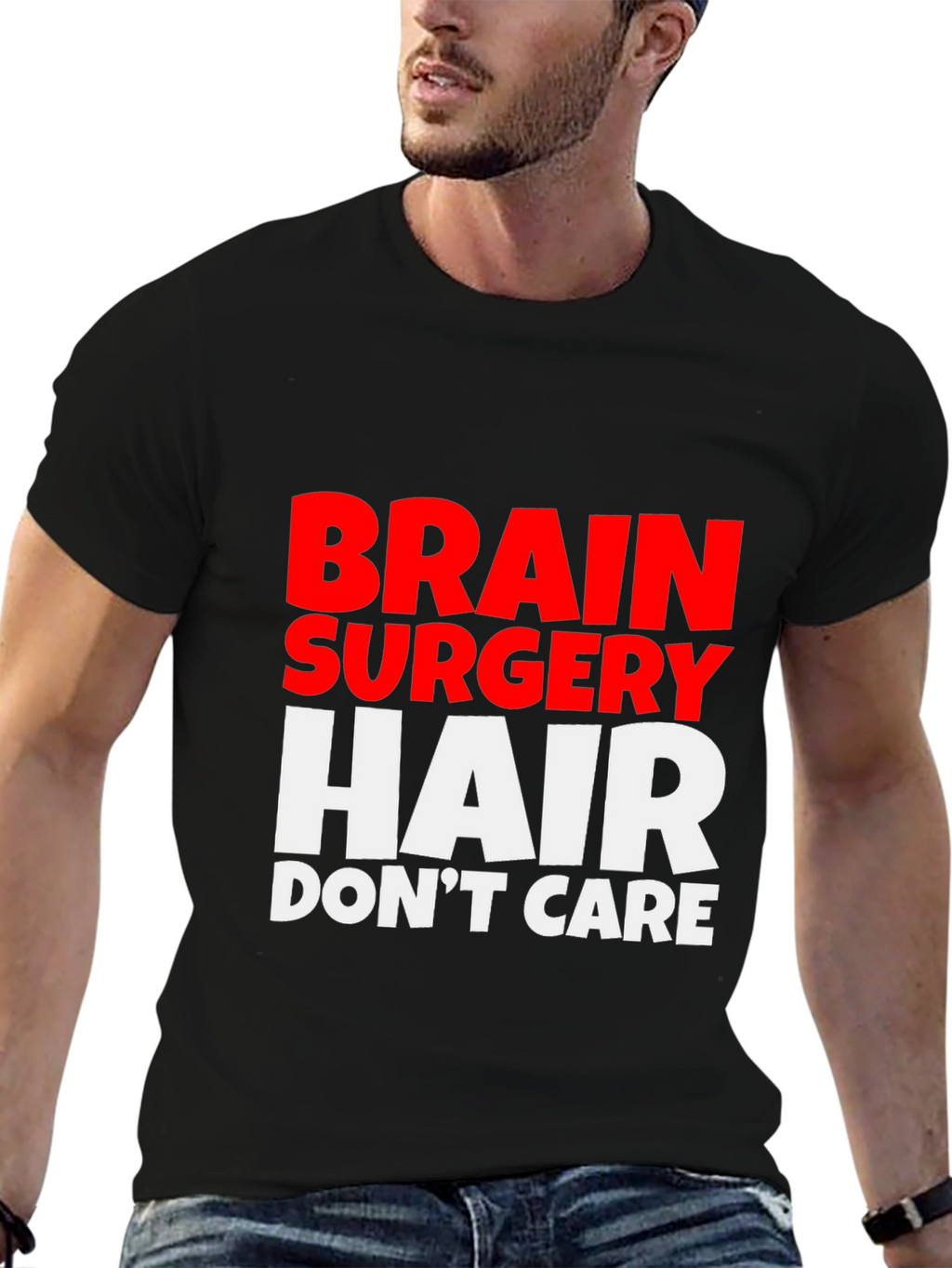 Brain Surgery Hair Dont Care Tee