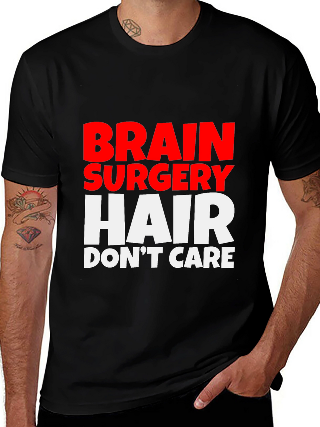 Brain Surgery Hair Dont Care Tee
