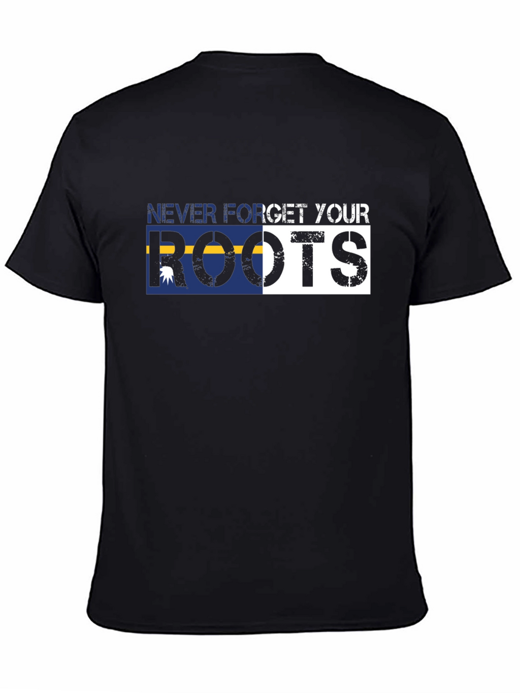 Never Forget Your Roots Graphic Tee - Black