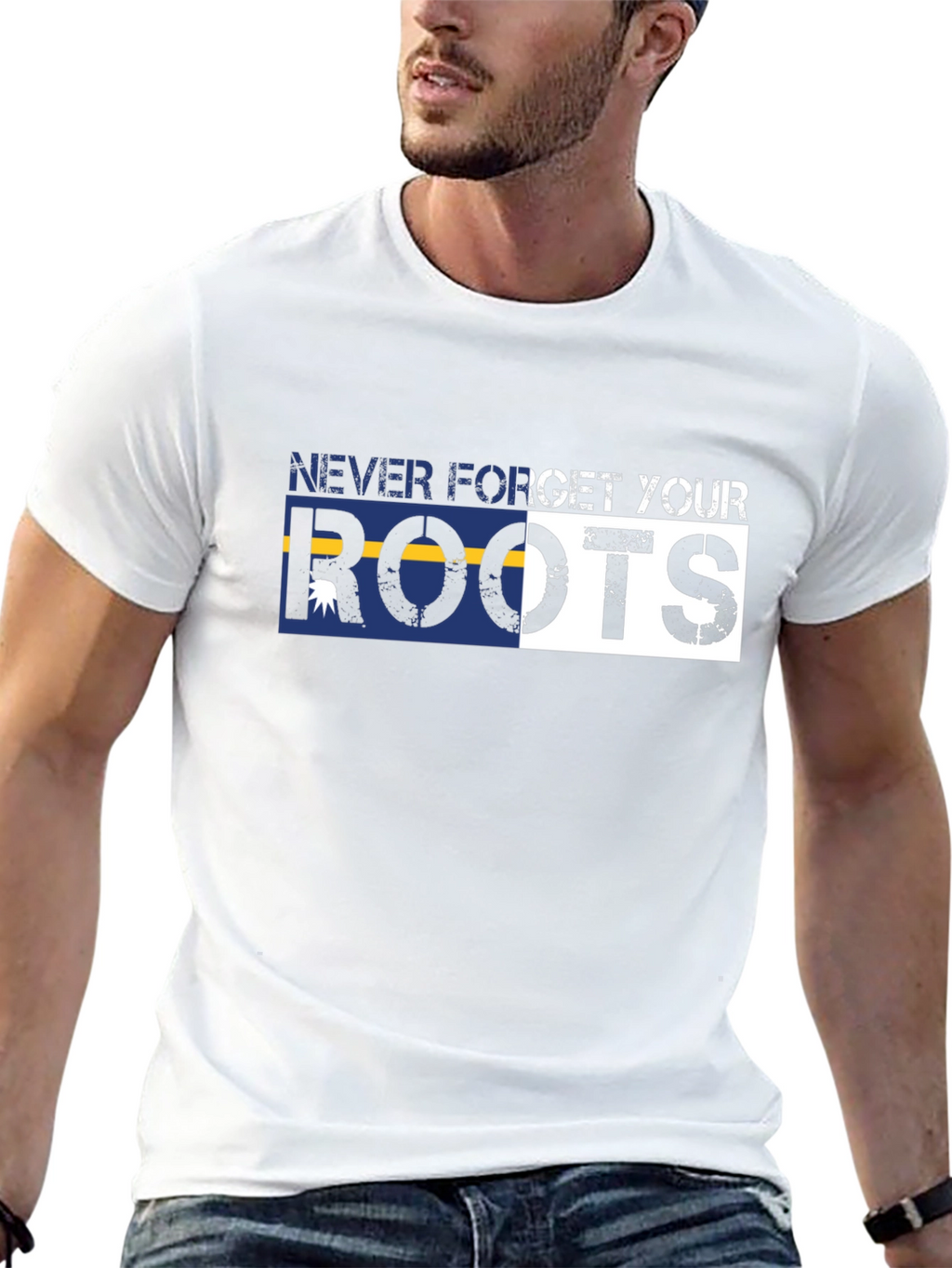 Never Forget Your Roots Graphic Tee - Black