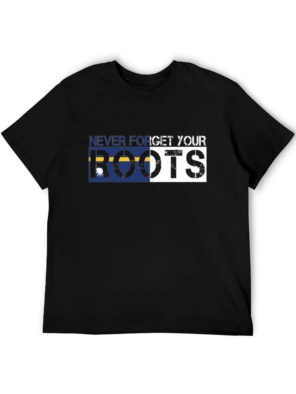 Never Forget Your Roots Graphic Tee - Black