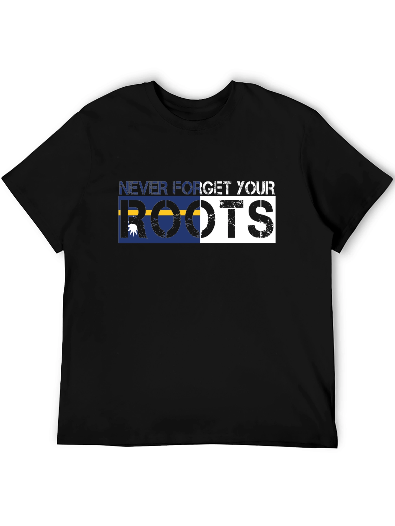 Never Forget Your Roots Graphic Tee - Black