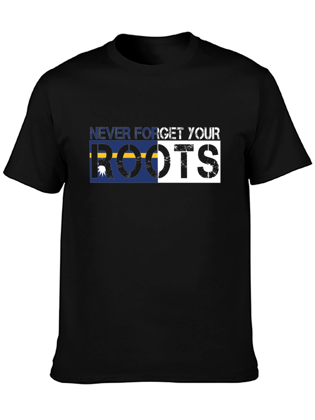 Never Forget Your Roots Graphic Tee - Black