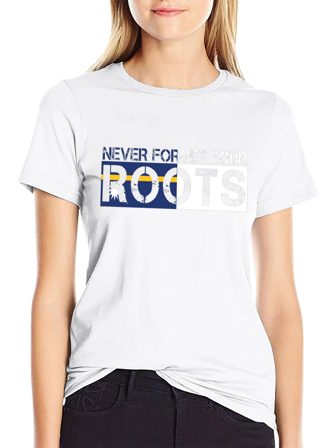 Never Forget Your Roots Graphic Tee - Black