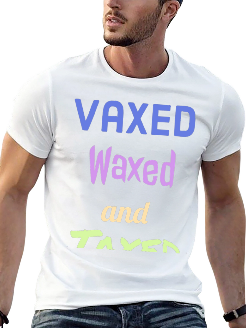 Vaxed Waxed Taxed Black T-Shirt