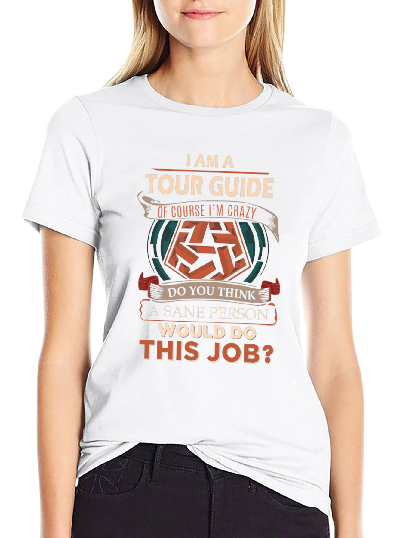 Tour Guide Crazy Job T-Shirt Funny