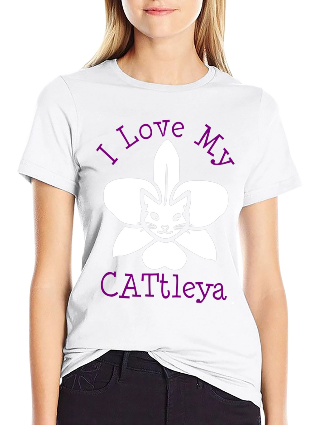 I Love My Cattleya Cat Orchid T-Shirt