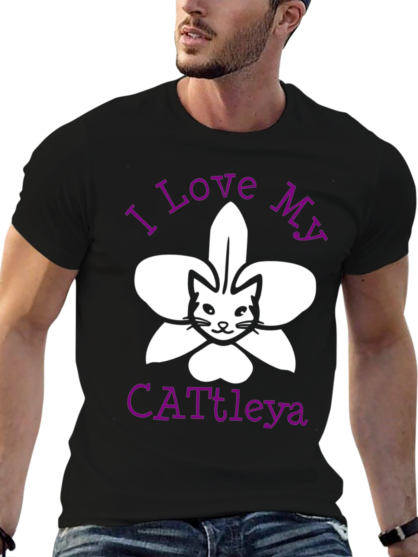 I Love My Cattleya Cat Orchid T-Shirt