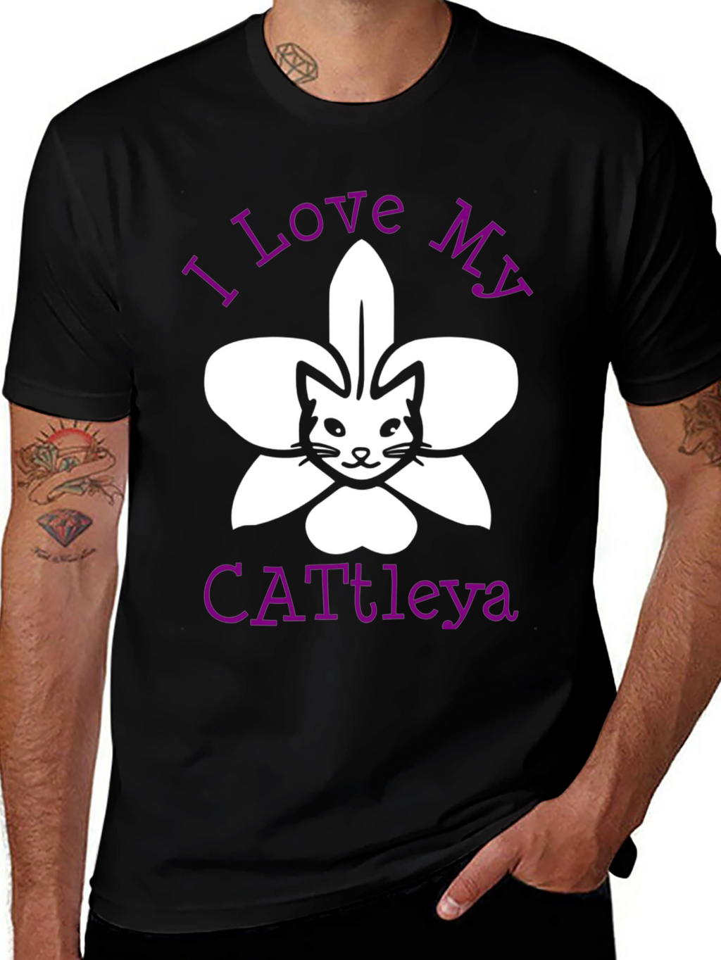 I Love My Cattleya Cat Orchid T-Shirt