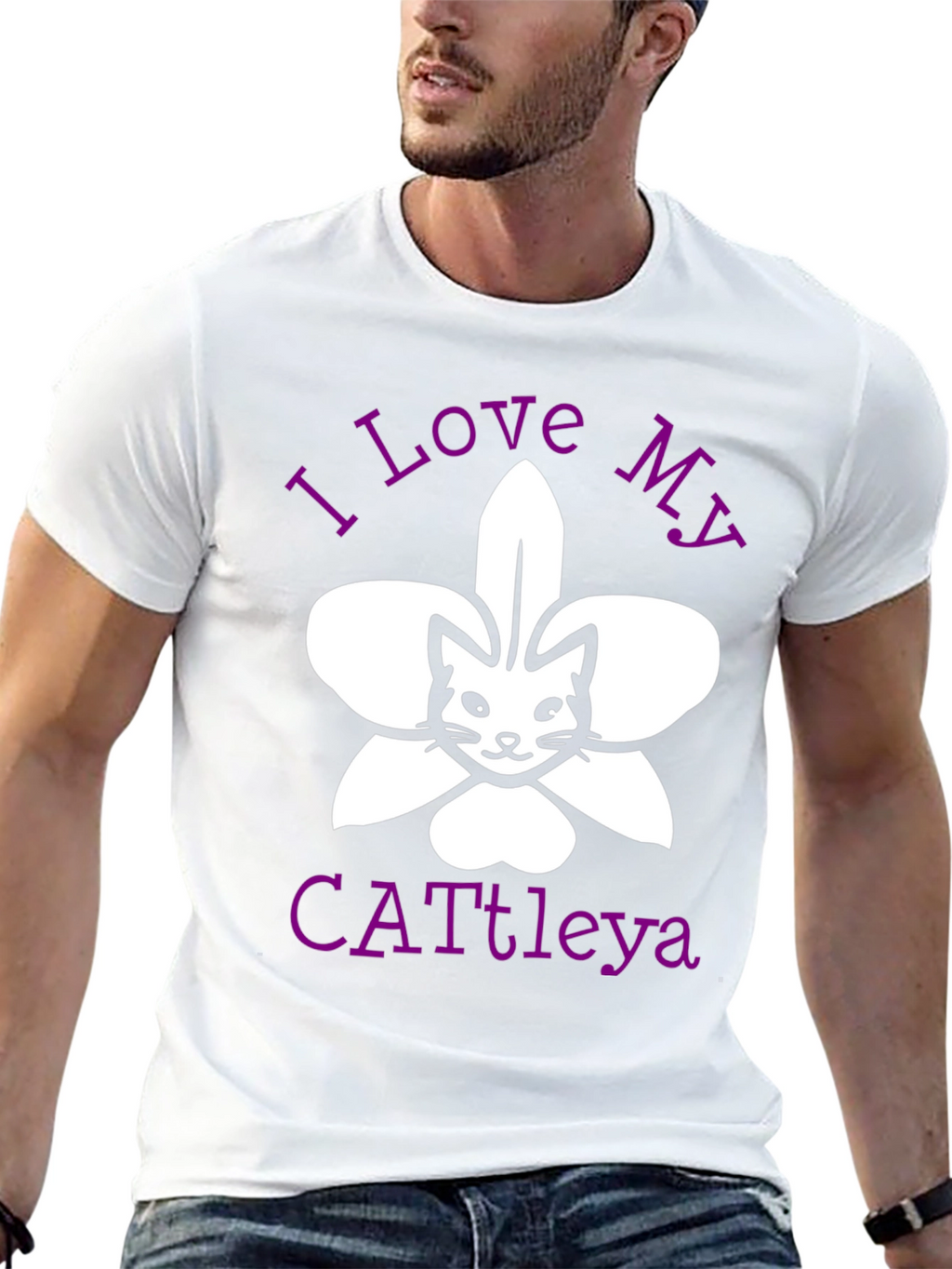 I Love My Cattleya Cat Orchid T-Shirt