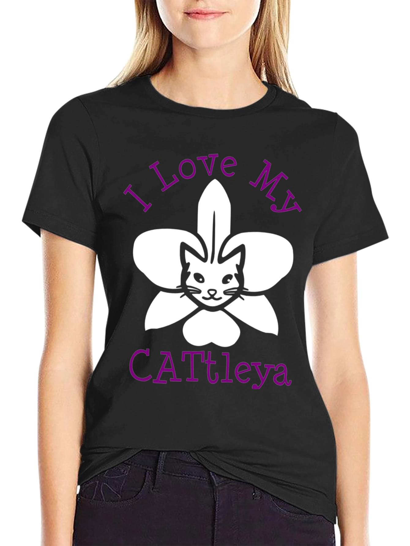 I Love My Cattleya Cat Orchid T-Shirt