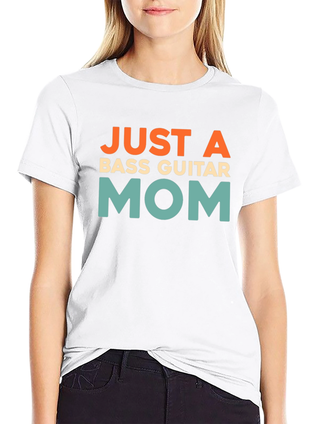 Just A Bass Guitar Mom T-Shirt Black