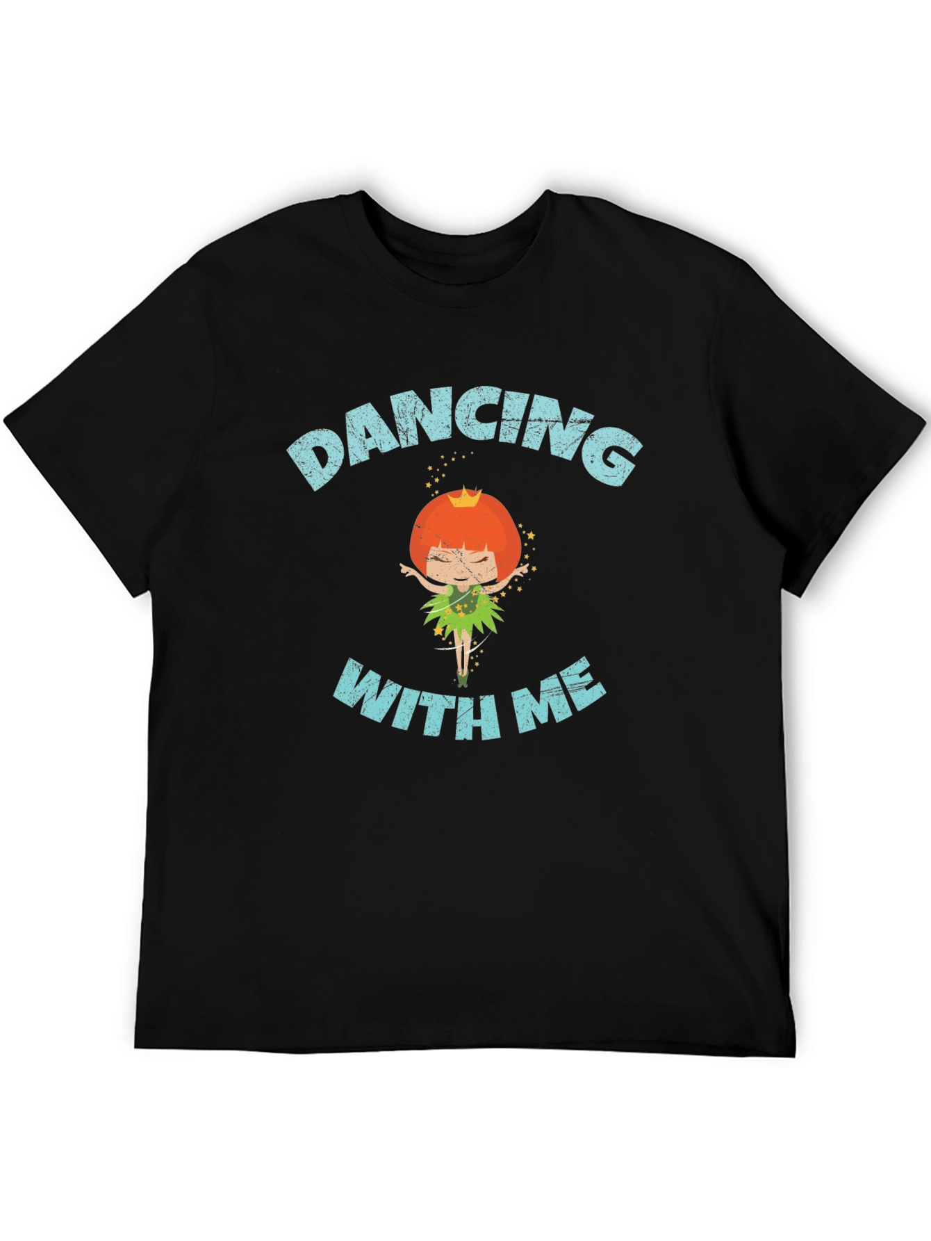 Dancing With Me Black Graphic Tee