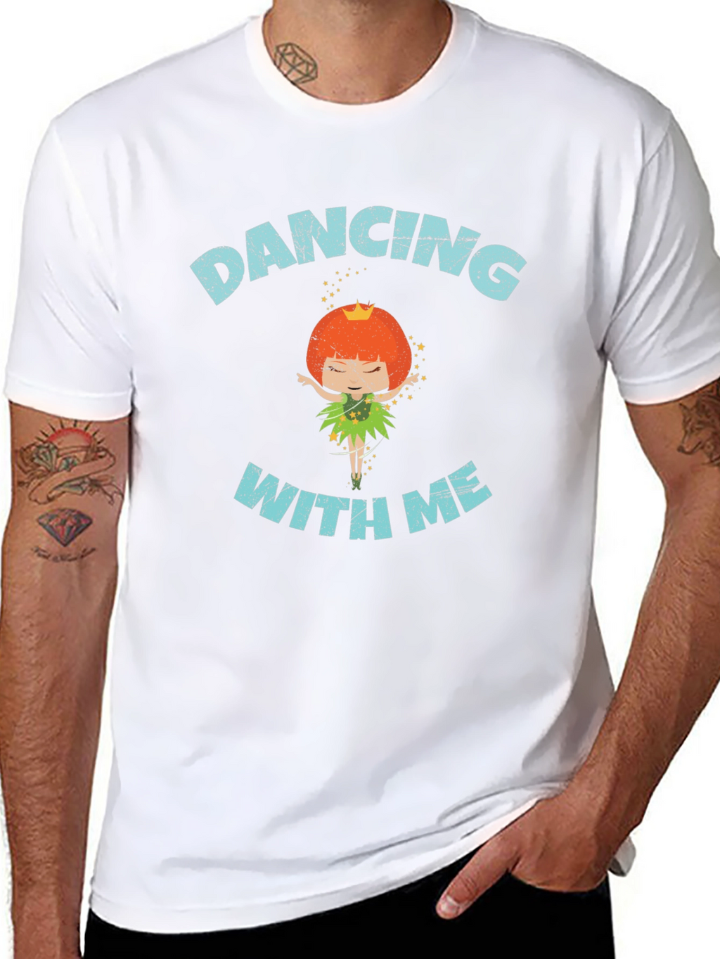 Dancing With Me Black Graphic Tee