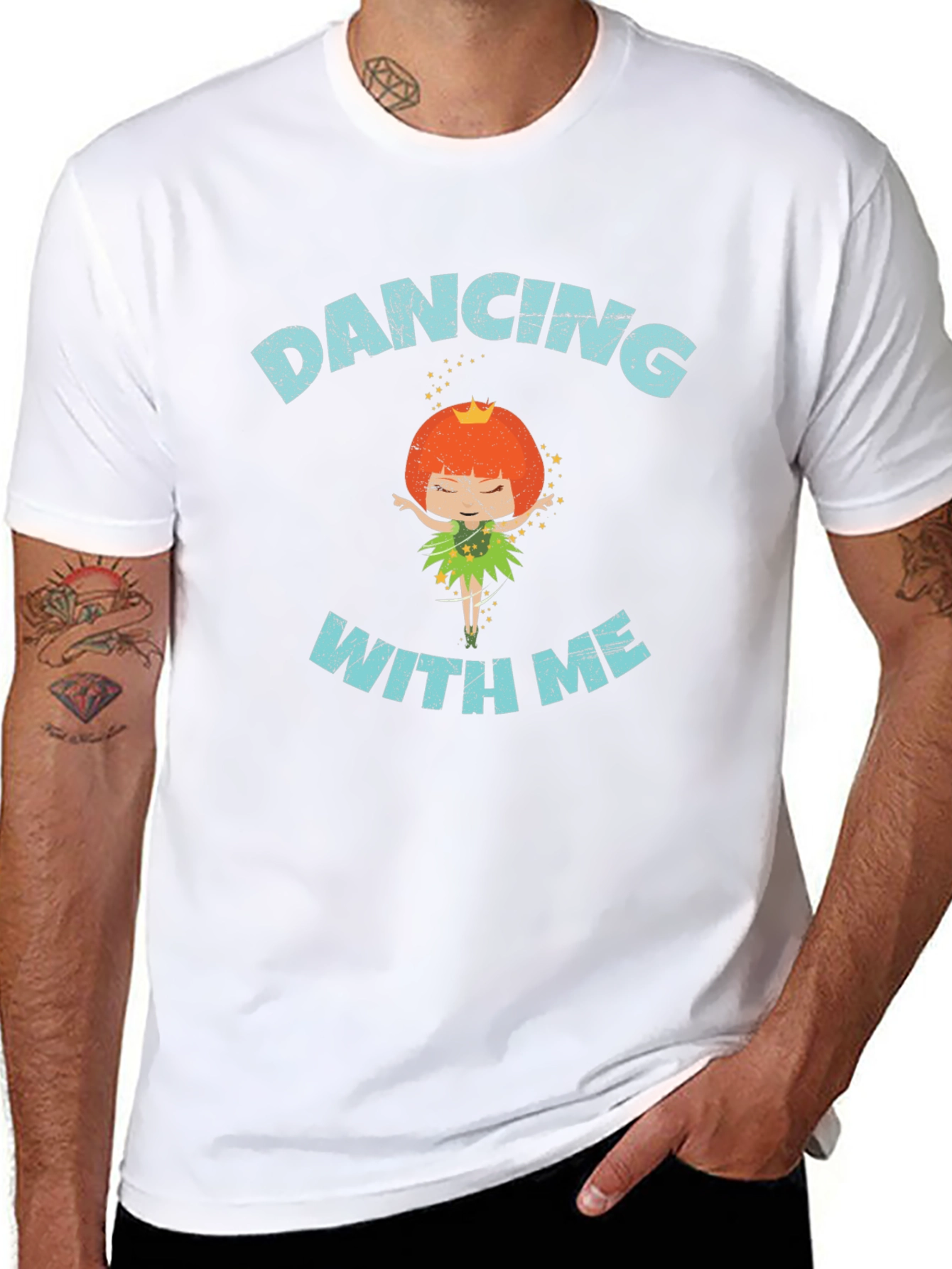 Dancing With Me Black Graphic Tee