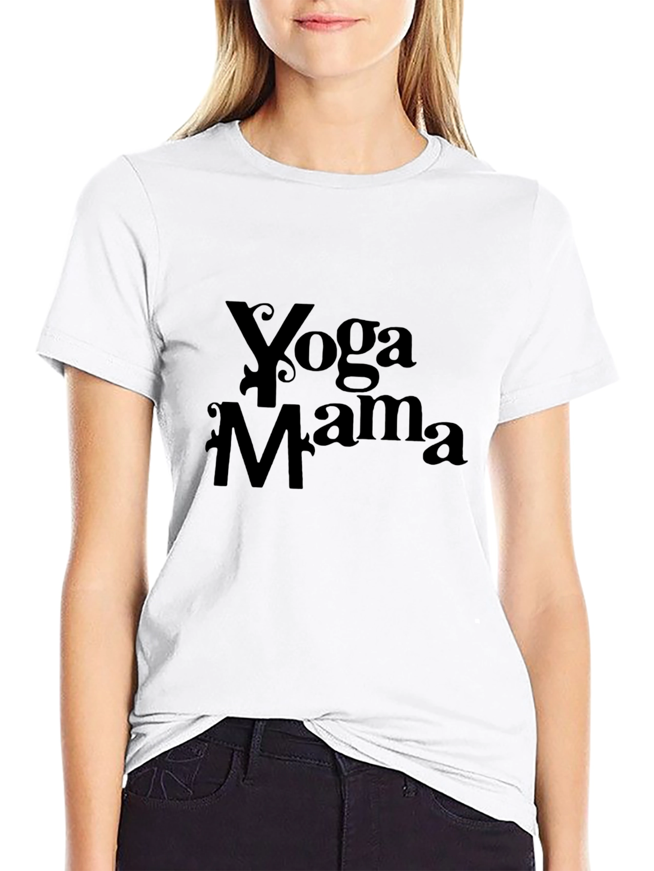 Yoga Mama Black T-Shirt