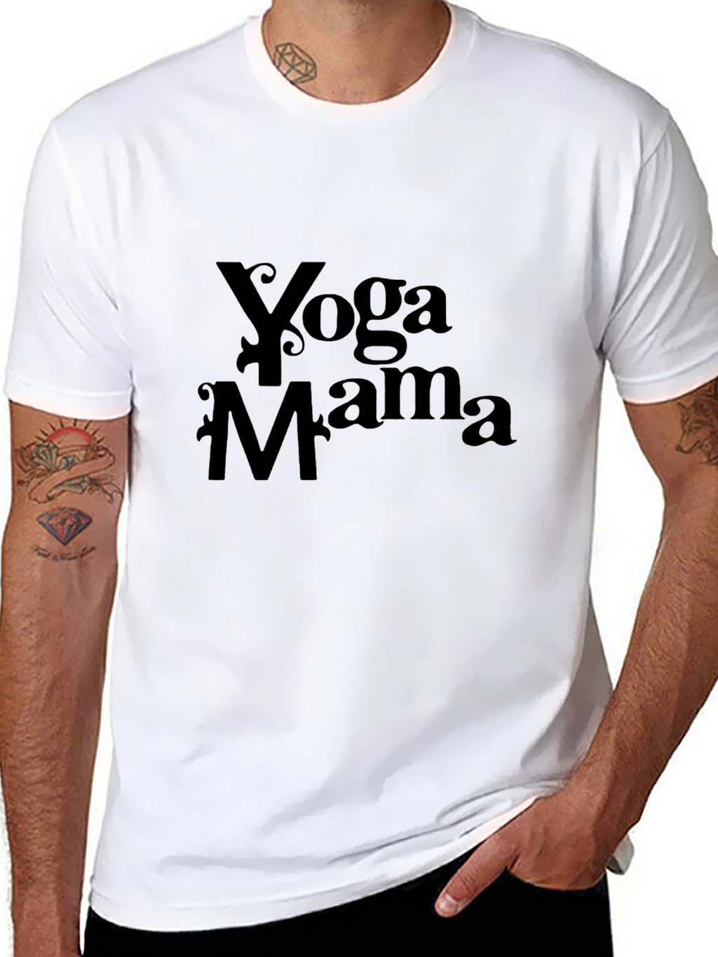 Yoga Mama Black T-Shirt
