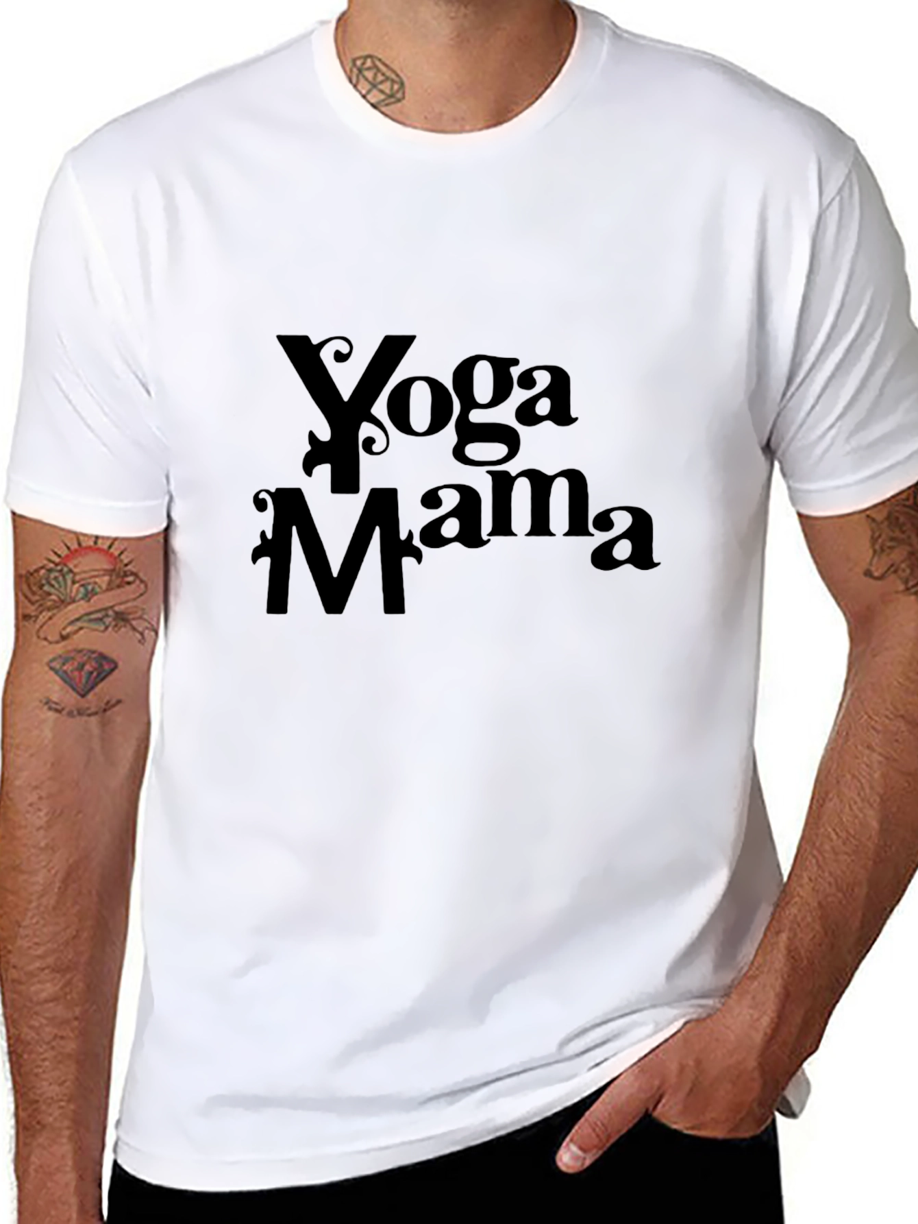 Yoga Mama Black T-Shirt