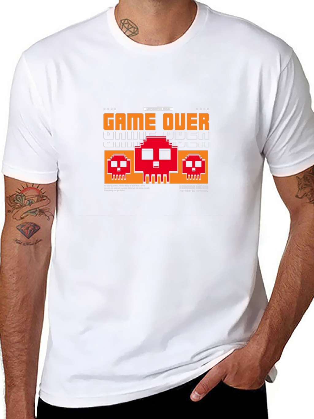 Game Over Pixel Art Graphic T-Shirt