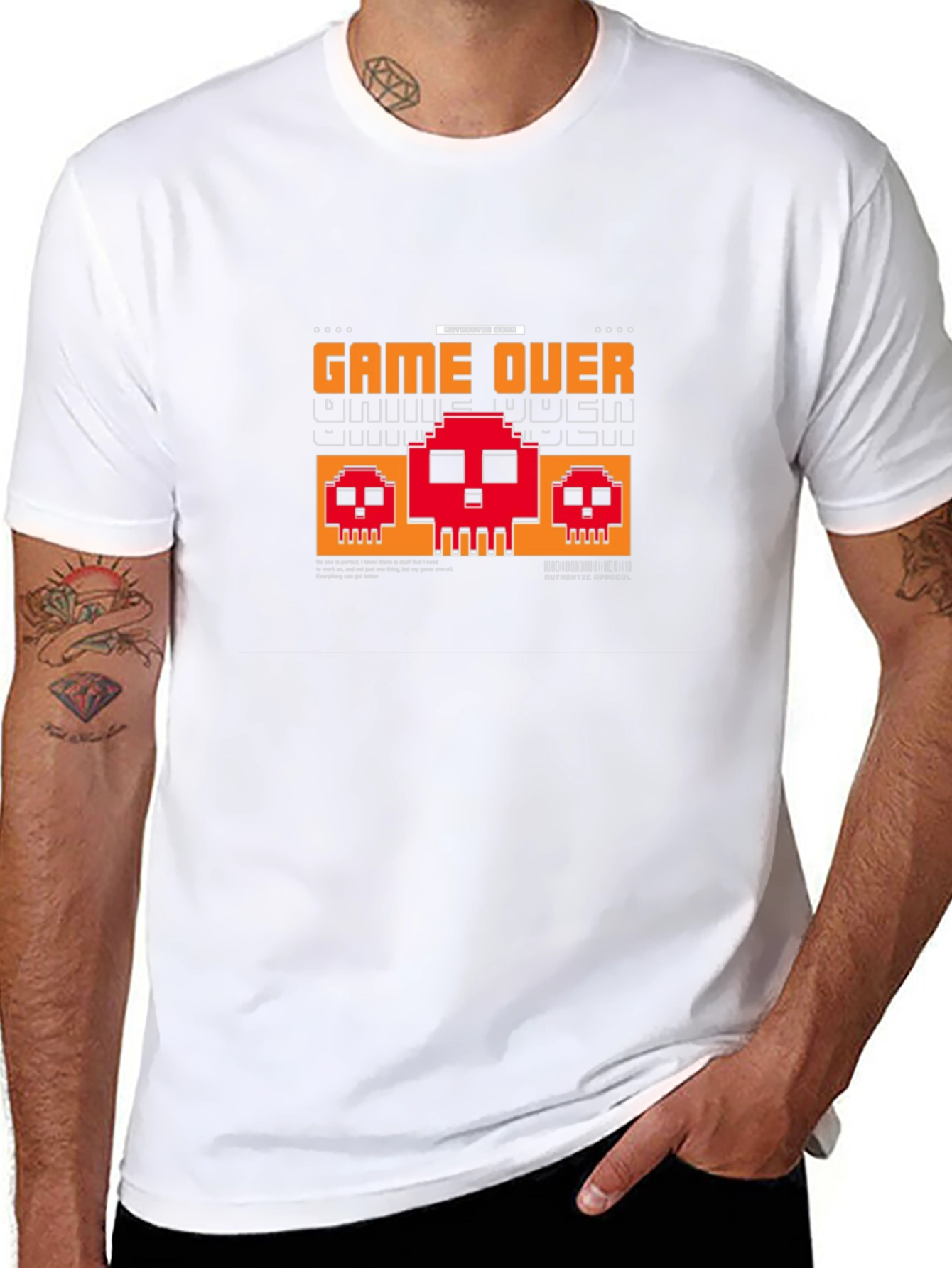 Game Over Pixel Art Graphic T-Shirt