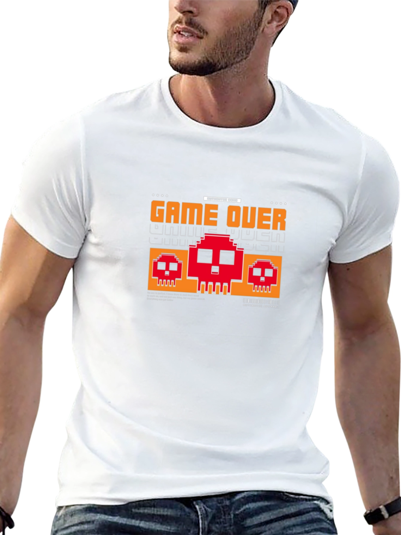 Game Over Pixel Art Graphic T-Shirt