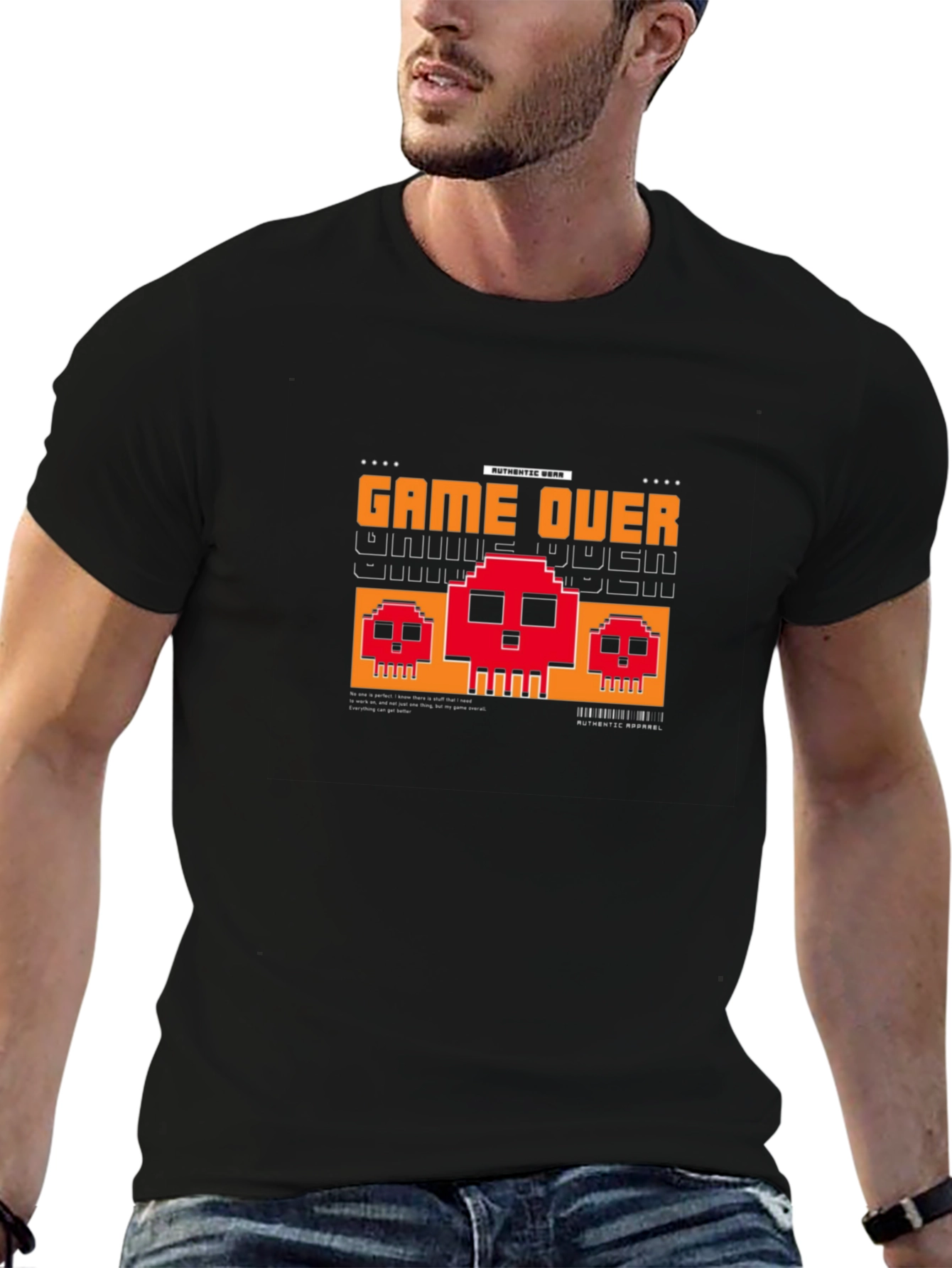 Game Over Pixel Art Graphic T-Shirt