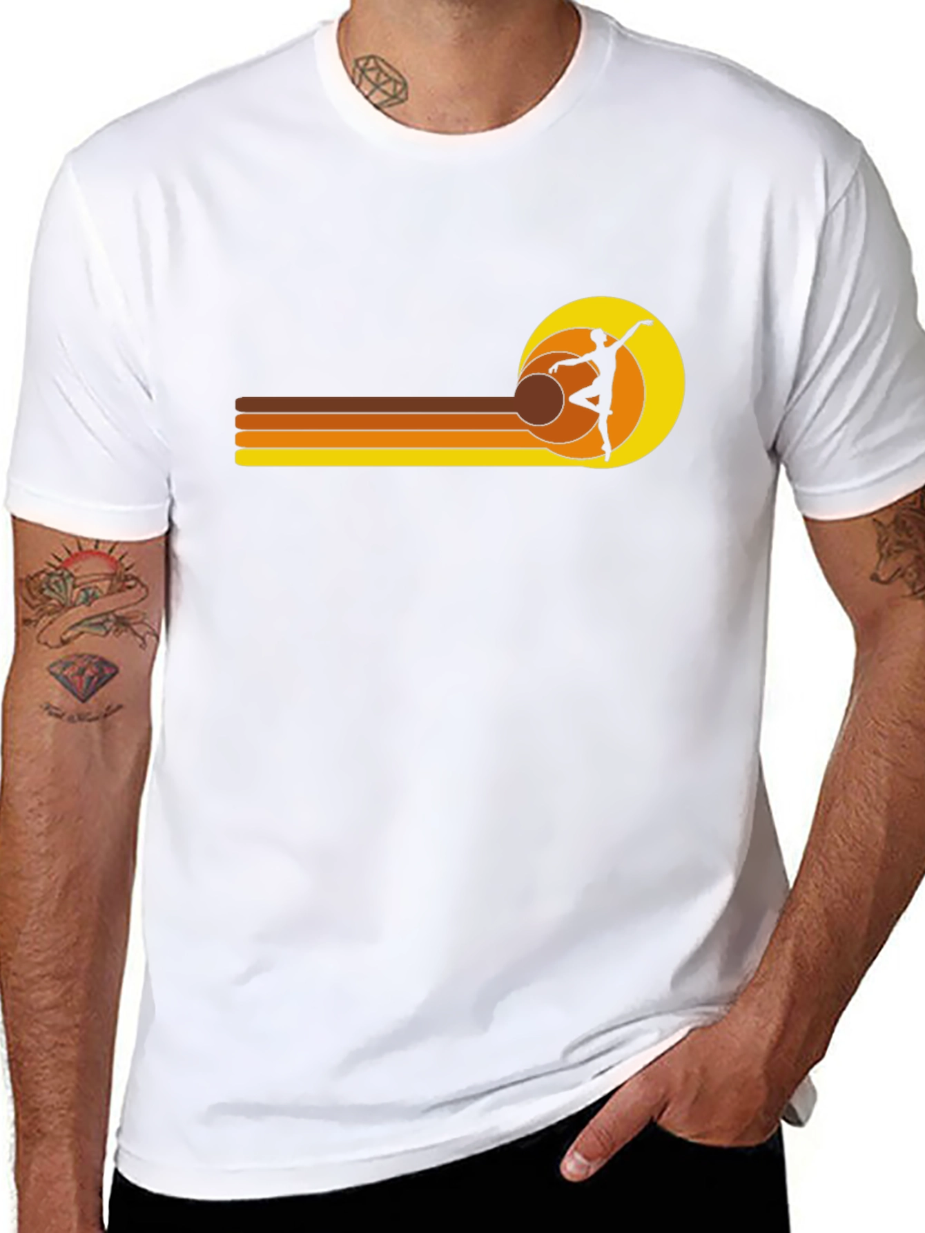 Retro Dancer Black T-Shirt