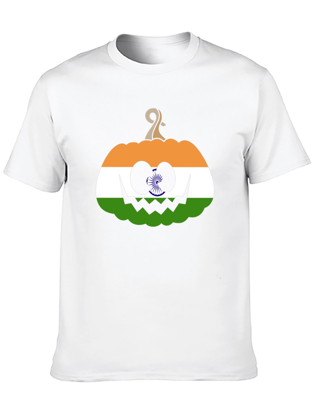 Indian Flag Pumpkin Halloween T-Shirt