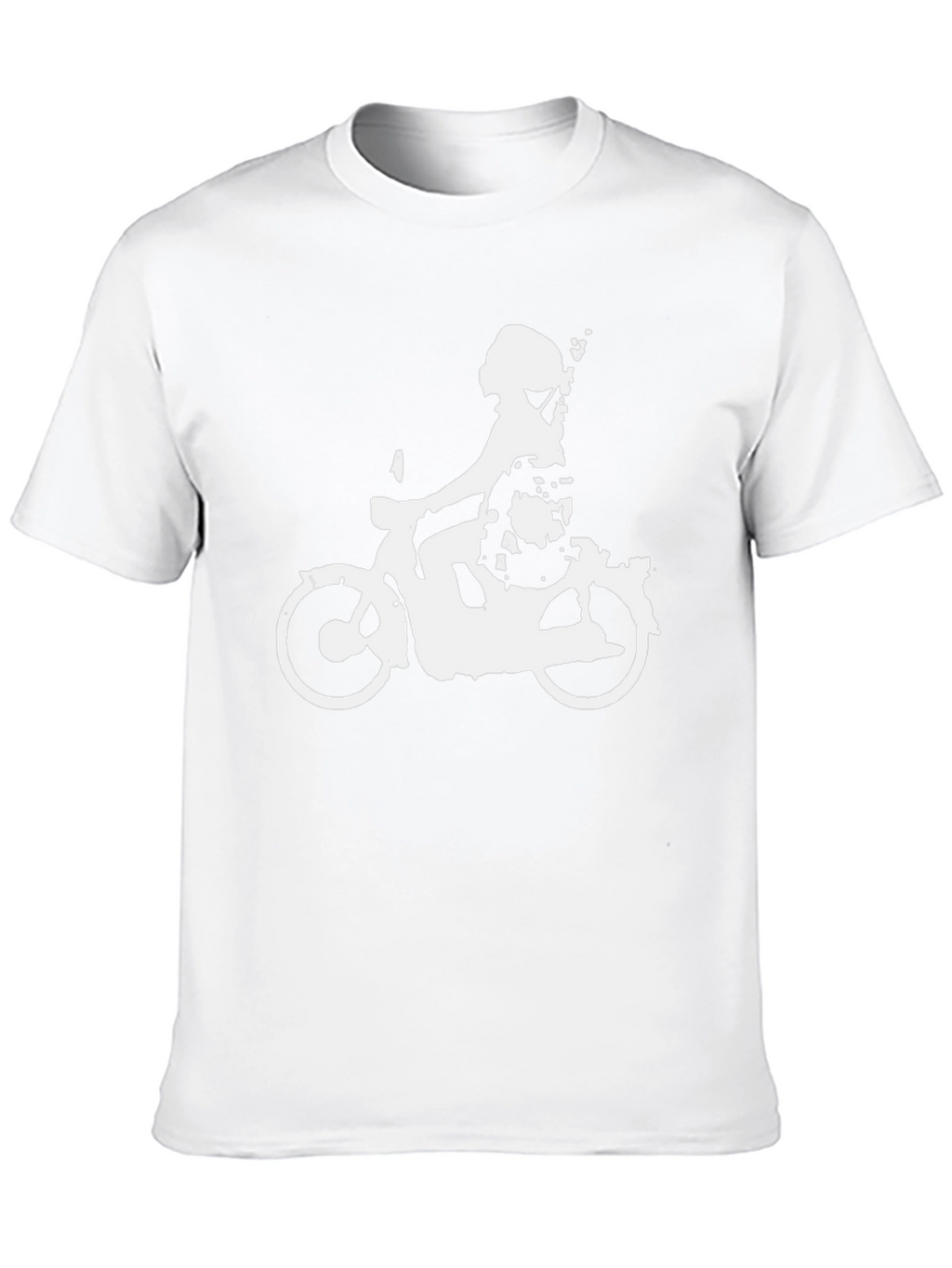 Cool Black T-Shirt with Scooter Design