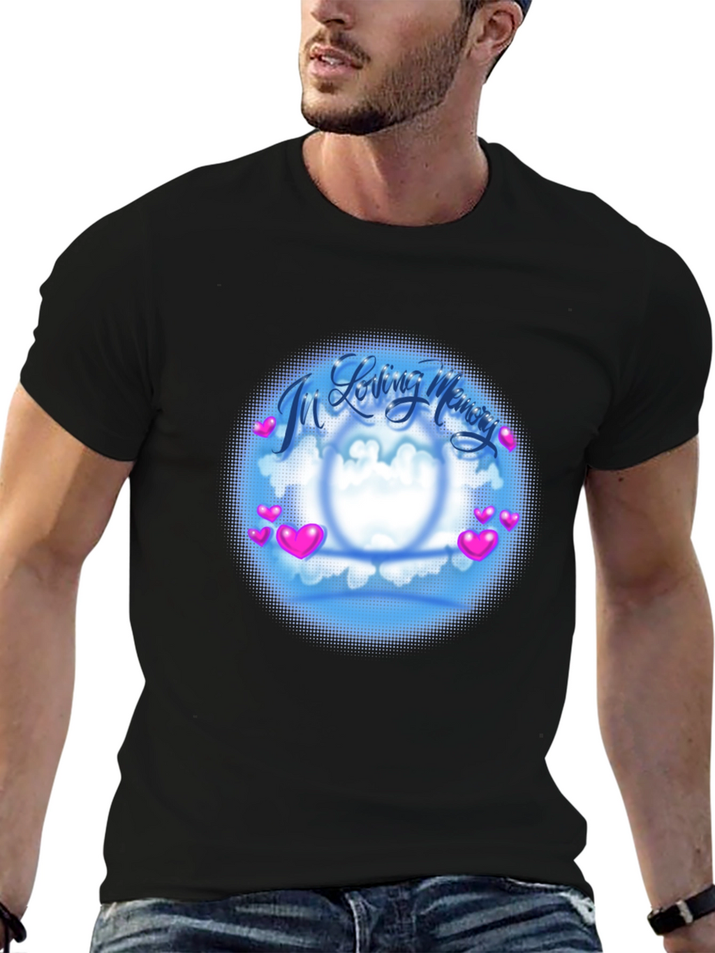 In Loving Memory Graphic T-Shirt - Black