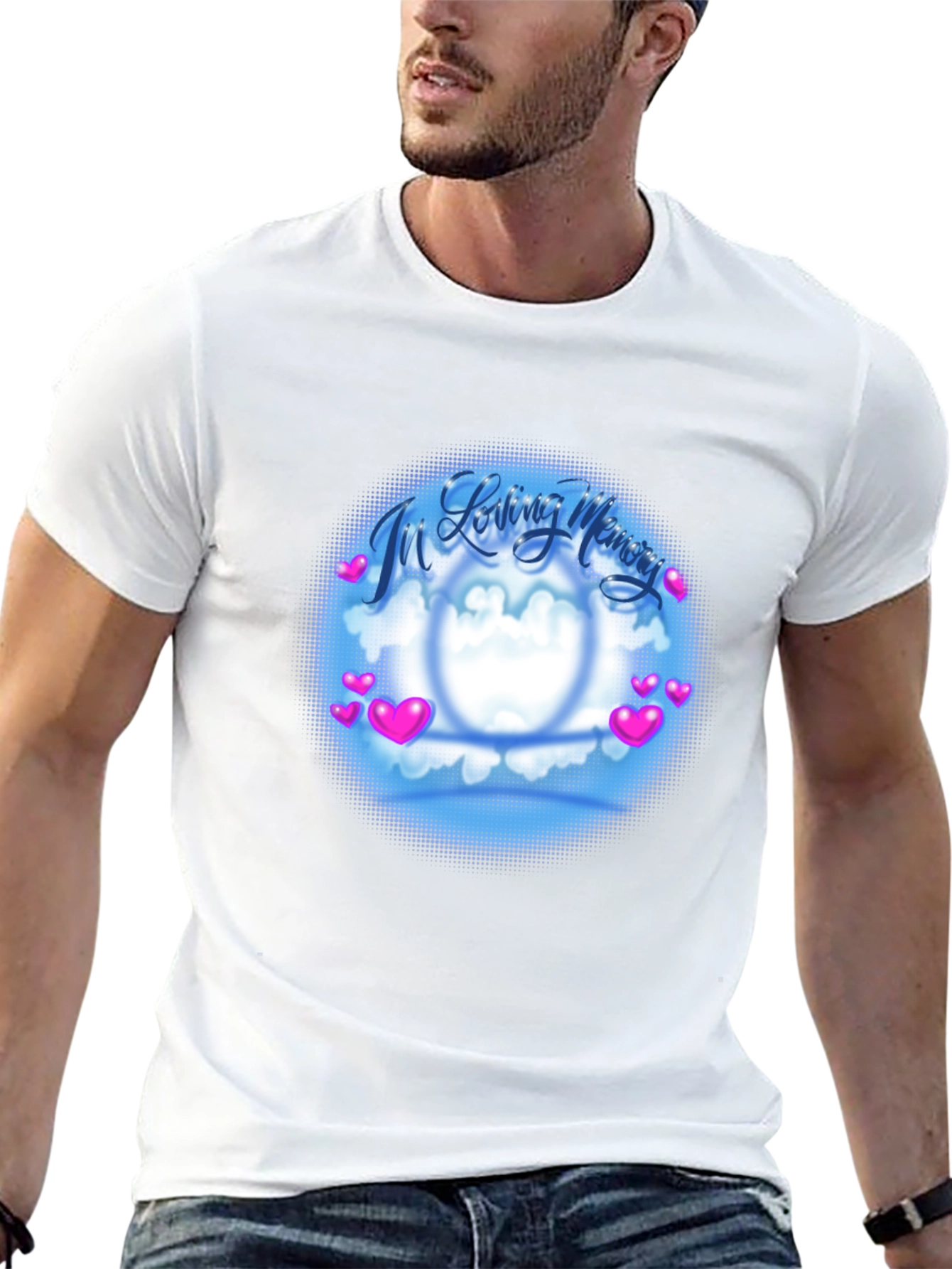In Loving Memory Graphic T-Shirt - Black