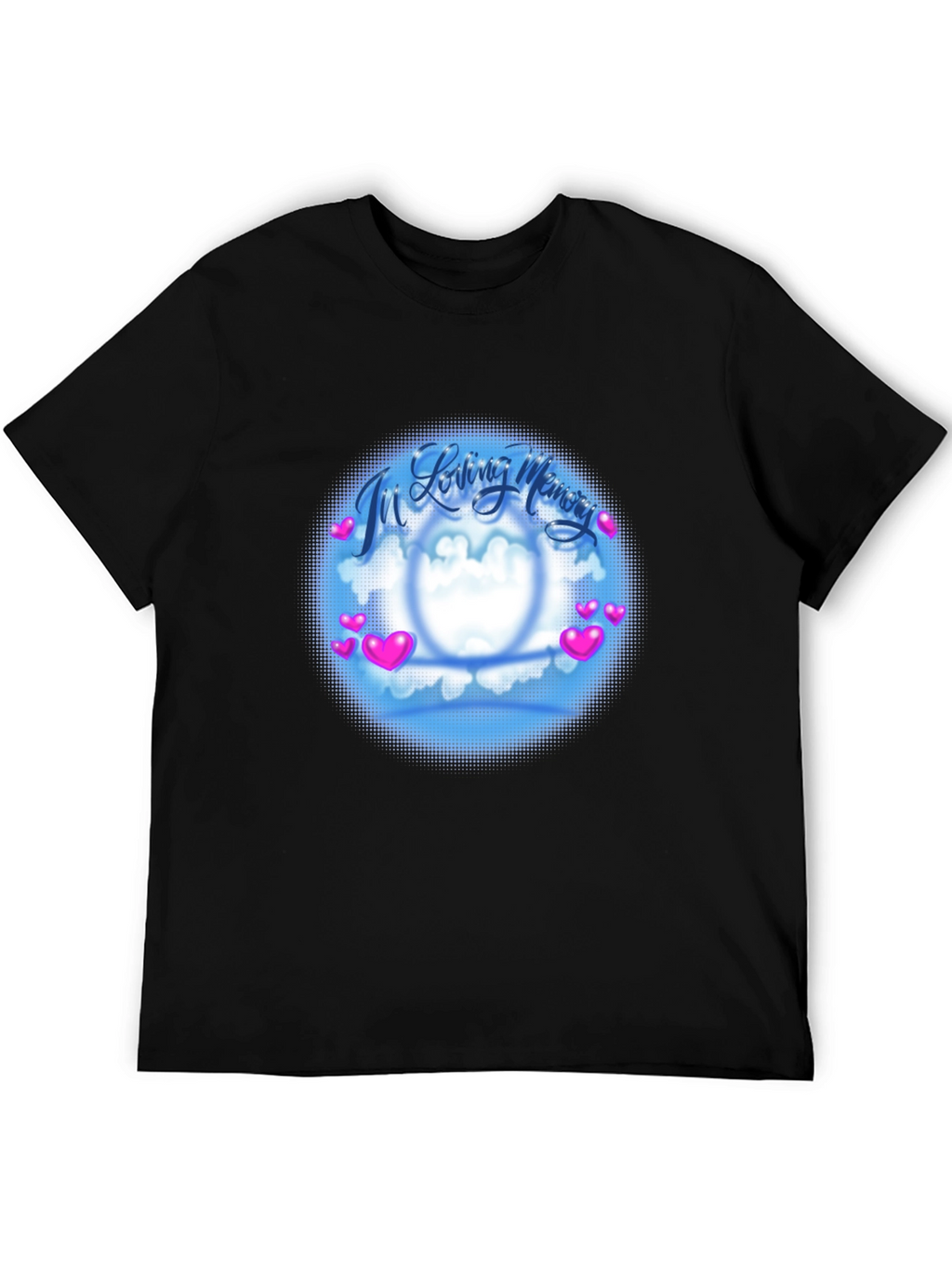 In Loving Memory Graphic T-Shirt - Black