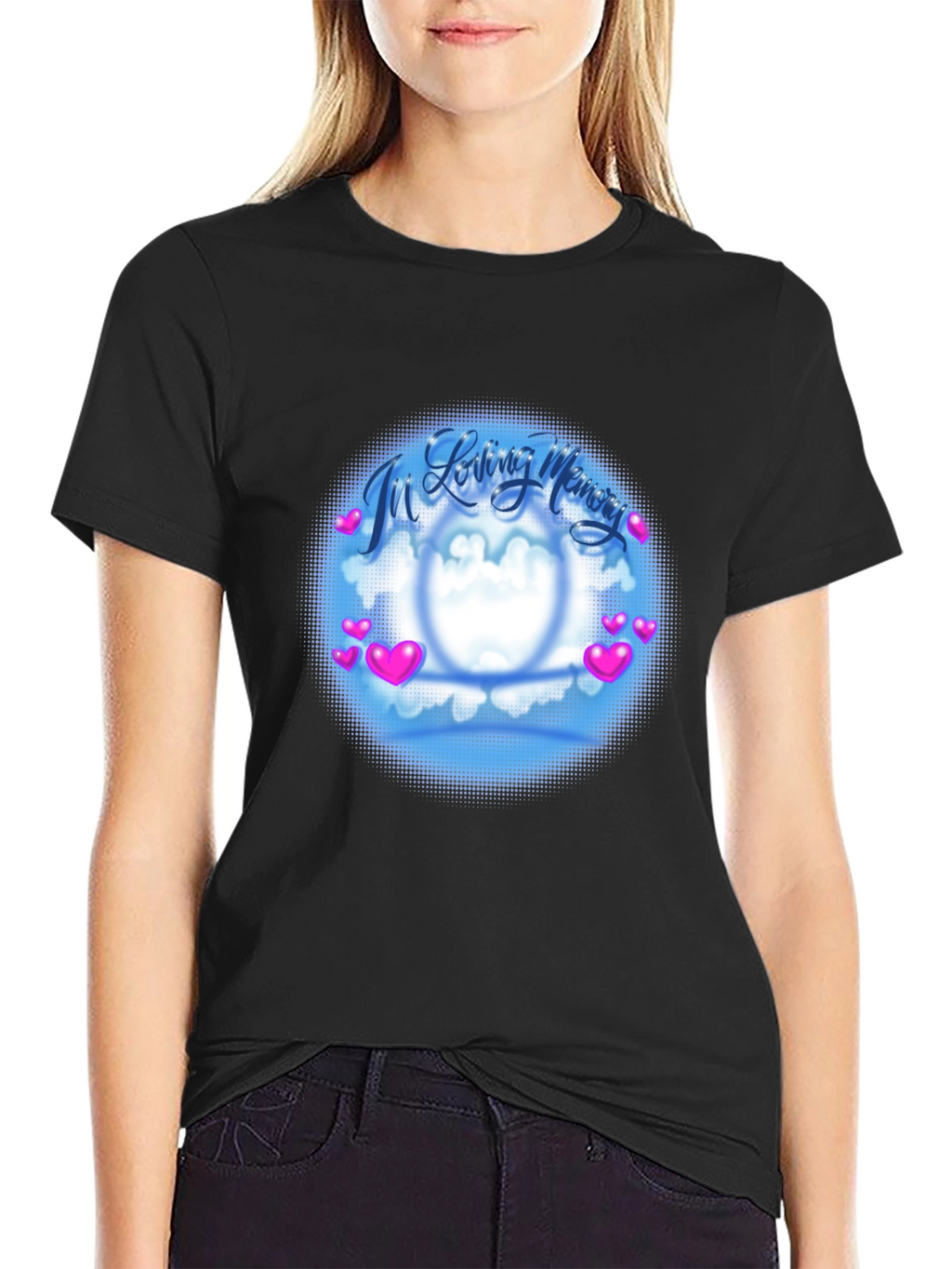 In Loving Memory Graphic T-Shirt - Black