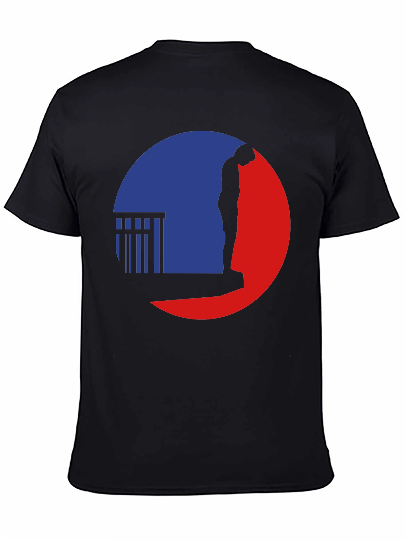 Silhouette Graphic Tee - Black Casual T-Shirt