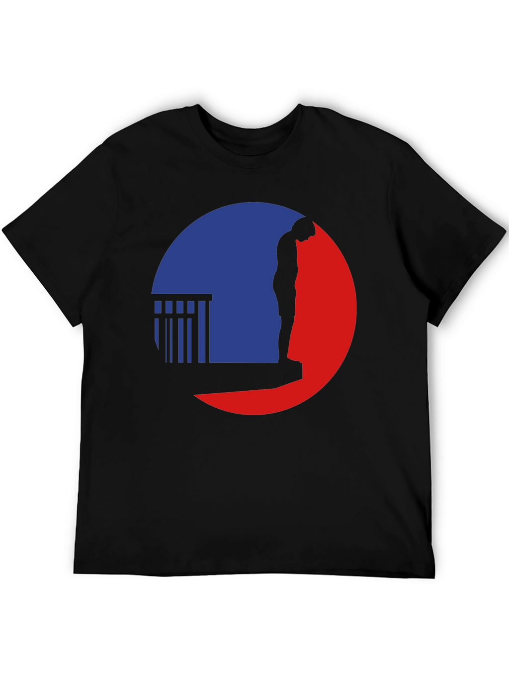 Silhouette Graphic Tee - Black Casual T-Shirt